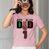 Dope Black Dad Fist Bump Cadeau de fête des pères Chemise personnalisée